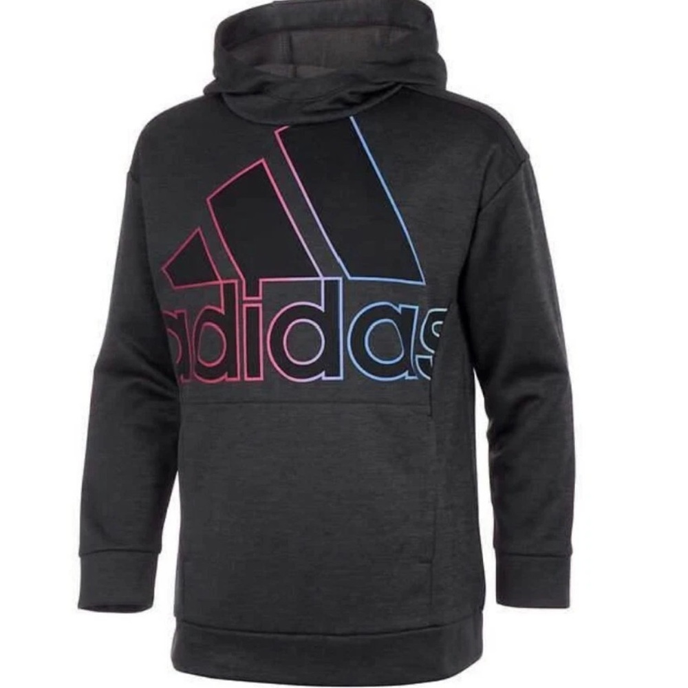 Adidas youth Gray Sweatshirt with Hood and Logo